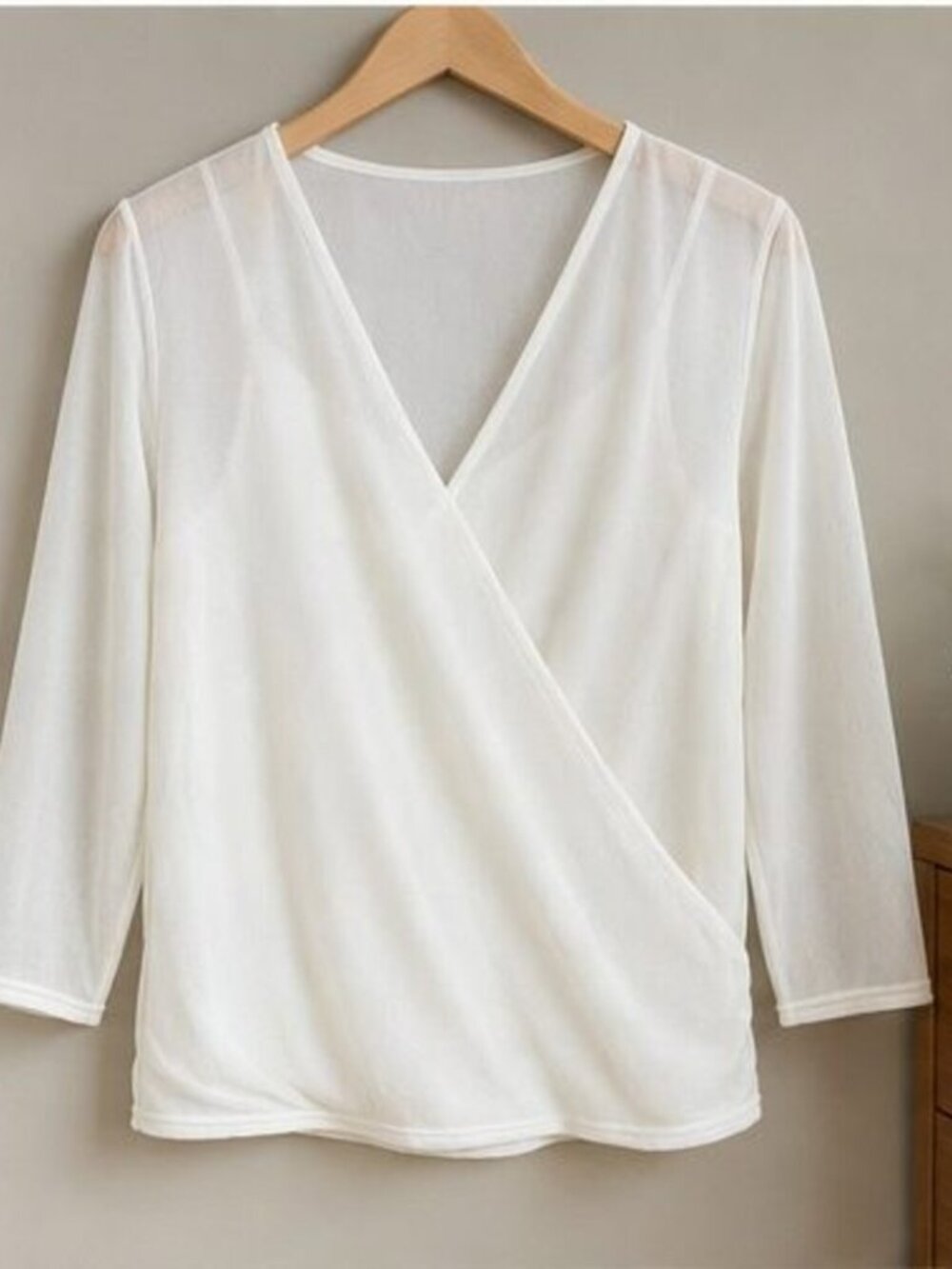 Ivory Tie Neck Blouse